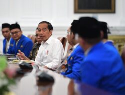 Presiden Jokowi Terima PB PMII di Istana Merdeka